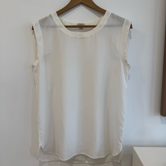 J. Crew Tops - J. Crew Cream Sleeveless Blouse